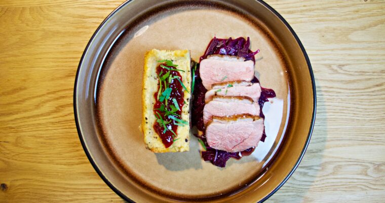 Ente | Rotkohl | Preiselbeeren-Scheiterhaufen